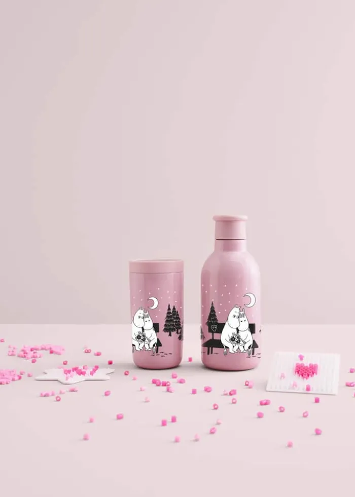 Rig-Tig Drink It Moomin Termodrikkedunk 50 cl - Rustfrit stål/PP plast - I Love You