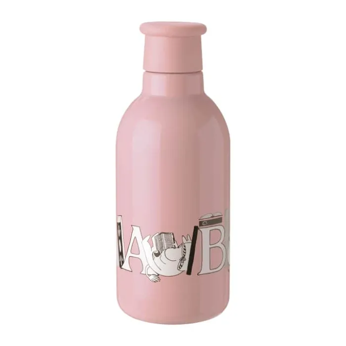 Rig-Tig Drink It Termoflaske - Moomin ABC 0,5 liter - Rustfrit stål - Salmon