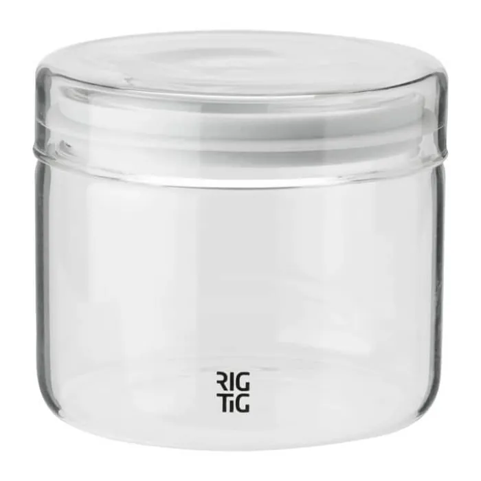 Rig-Tig Store-It Opbevaringsglas 0,5 liter - Borosilikatglas/silikone - Grå
