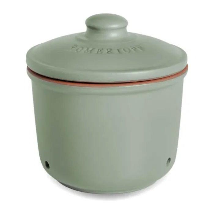 Römertopf Opbevaringskrukke - Mini 0,6 liter - Ler - Grøn
