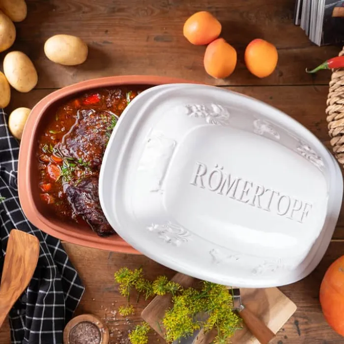 Römertopf Rustico Stegeso 5 liter - Ler - Natur