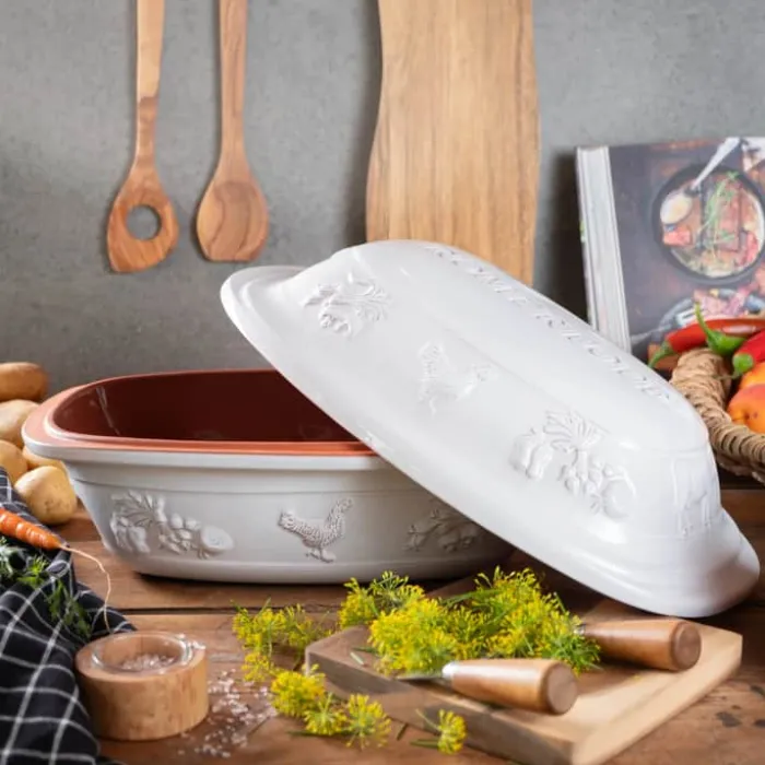 Römertopf Rustico Stegeso 5 liter - Ler - Natur