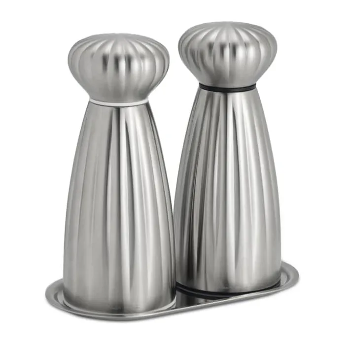 Robert Welch Palm Kværnsæt - 3 dele H 17 cm - Rustfrit stål - Satin
