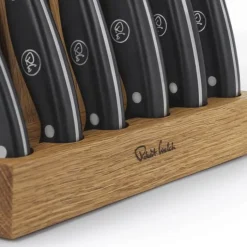 Robert Welch Professional Knivblok - 7 dele H 35,5 x B 22 x L 8 cm - Egetræ/rustfrit stål/plastik - Natur