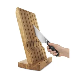 Robert Welch Professional Knivblok - 7 dele H 35,5 x B 22 x L 8 cm - Egetræ/rustfrit stål/plastik - Natur