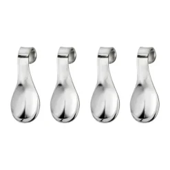 Robert Welch Radford Amuse Bouche Ske - 4 stk. L 9,9 cm - Rustfrit stål - Blank sølvfarvet