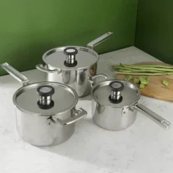 Robert Welch 316 Series Grydesæt - 3 stk. 1,8/3/4 liter - Rustfritstål/aluminum