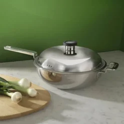 Robert Welch 316 Series Wok Ø 28 cm - Rustfritstål/aluminum
