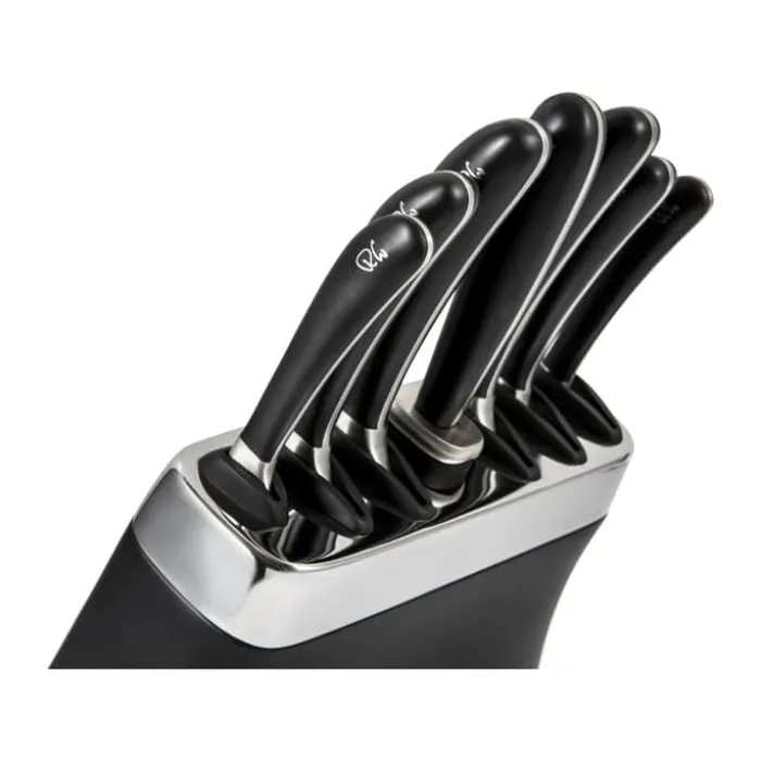 Robert Welch Signature Knivblok - 8 dele H 32,8 x B 23 x L 25,2 cm - Rustfrit stål/plastik - Sort