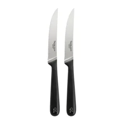 Robert Welch Signature Steakkniv - 2 stk. L 12 cm - Rustfrit stål/plastik - Sort