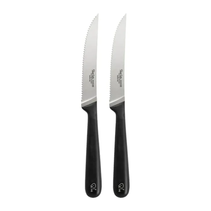 Robert Welch Signature Steakkniv - 2 stk. L 12 cm - Rustfrit stål/plastik - Sort