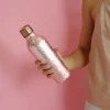 Root7 OneBottle Termo Drikkedunk 500 ml - Rustfrit stål/kobber - Rose Gold Sparkle