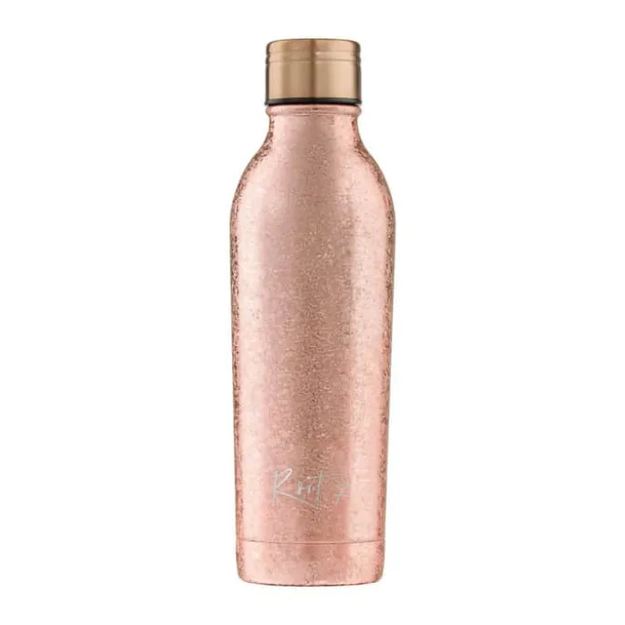 Root7 OneBottle Termo Drikkedunk 500 ml - Rustfrit stål/kobber - Rose Gold Sparkle