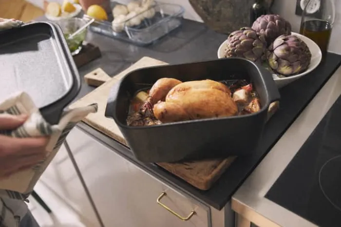 Rosendahl Bake 'n' Roast Stegeso 5 liter - Stentøj - Grå