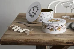 Rosendahl Cottage Opbevaringsdåse - 2 stk Ø 20/22 cm - Metal - Hvid