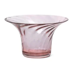 Rosendahl Filigran Optic Jubilæums Fyrfadsstage Ø 11 cm - Mundblæst Glas - Blush