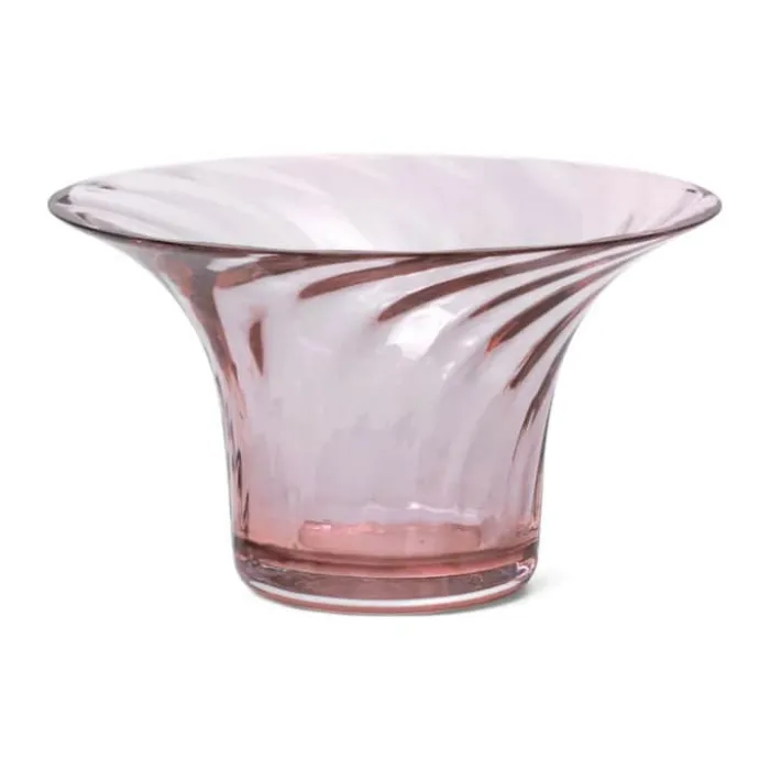 Rosendahl Filigran Optic Jubilæums Fyrfadsstage Ø 11 cm - Mundblæst Glas - Blush