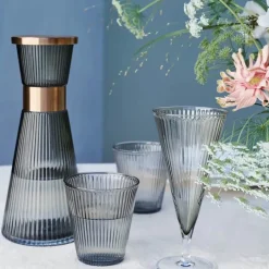 Rosendahl Grand Cru Nouveau Champagneglas - 2 stk. H 18 cm - Mundblæst glas - Smoke