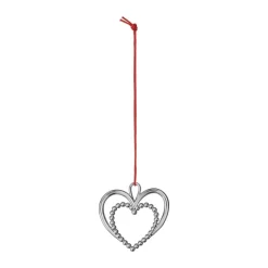 Rosendahl Karen Blixens Jul Ophæng - Hjerte H 6,5 cm - Metal belagt med sølv