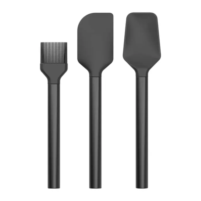 Rosti Emma Bagesæt - 3 dele L 28,5 cm - PP-Plast/silikone - Sort