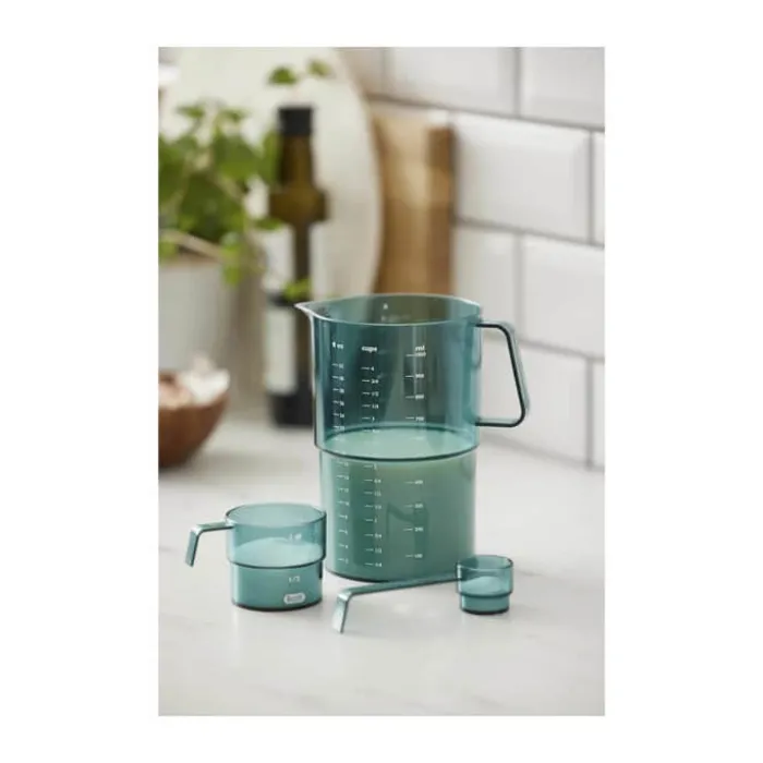 Rosti Mensura Målesæt - 3 dele 15/100/1000 ml - Plastik - Nordic green