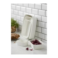 Rosti Modula Fad B 24 x L 24,3 cm - Porcelæn - Hvid