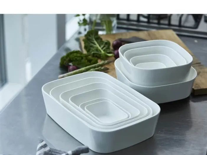 Rosti Modula Fad B 25 x L 35 cm - Porcelæn - Hvid