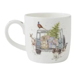 Royal Worcester Wrendale Krus - Driving home xms 31 cl - Benporcelæn - Multifarvet