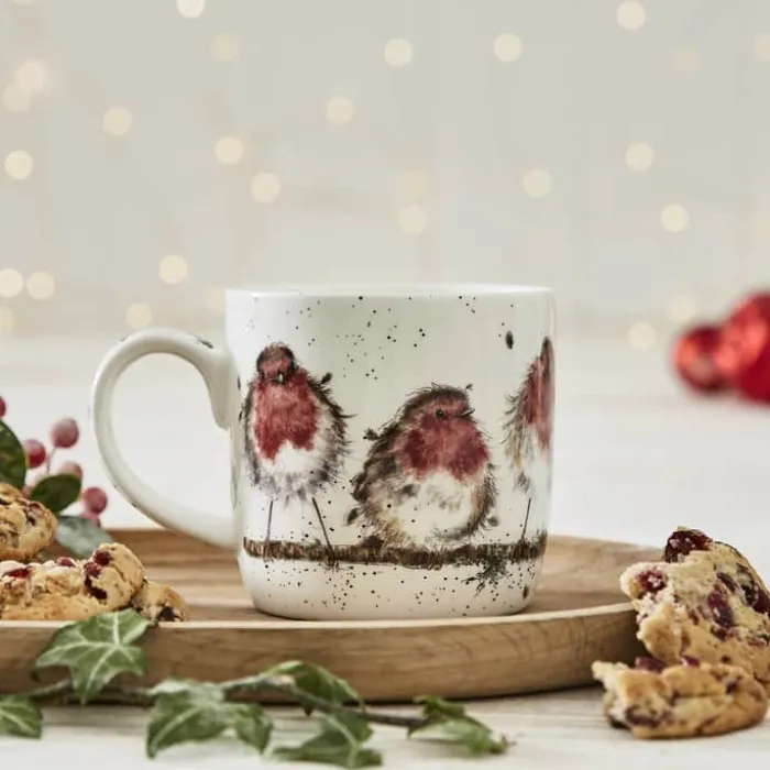 Royal Worcester Wrendale Krus - Rockin robins 31 cl - Benporcelæn - Multifarvet