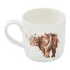 Royal Worcester Wrendale Krus - Highland cow 31 cl - Benporcelæn - Multifarvet