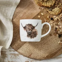Royal Worcester Wrendale Krus - Highland cow 31 cl - Benporcelæn - Multifarvet
