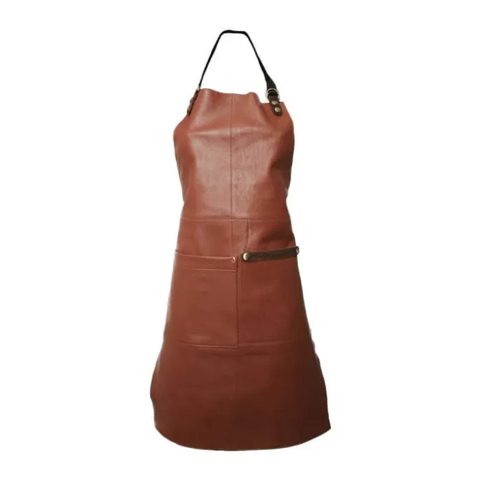 Ørskov Copenhagen Gourmet Forklæde B 85 x L 55 cm - Læder - Cognac