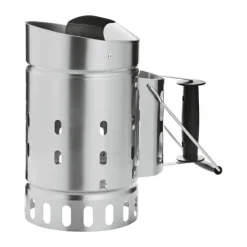 RÖSLE Grillstarter H 33,3 x B 19 x L 32 cm - 18/10 stål - Sølvfarvet