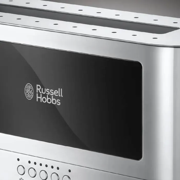 Russell Hobbs Elegance Glass Brødrister 2 skiver - Opretstående - Løft-og-kig-funktion - Sort /stål