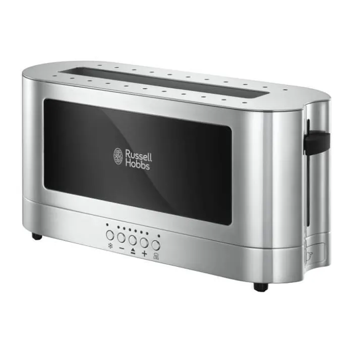 Russell Hobbs Elegance Glass Brødrister 2 skiver - Opretstående - Løft-og-kig-funktion - Sort /stål