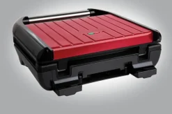 Russell Hobbs George Foreman Steel Family Grill 1650 Watt - 2 grillfunktioner - Non-stick-plader