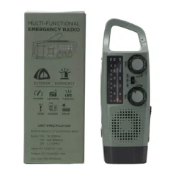 Safly Aktivt Liv Nød-radio B 16,3 x H 5,5 x L 6,5 cm - Plastik - Grøn