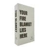 Safly Home Brandtæppe B 16 x L 28 x H 5,5 cm - Glasfiber - Hvid