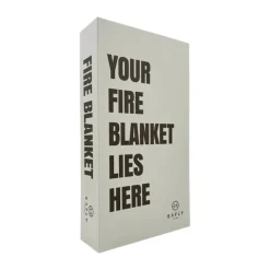Safly Home Brandtæppe B 16 x L 28 x H 5,5 cm - Glasfiber - Hvid