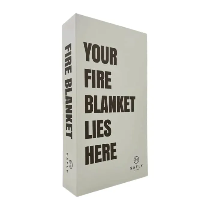 Safly Home Brandtæppe B 16 x L 28 x H 5,5 cm - Glasfiber - Hvid