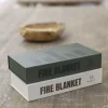 Safly Home Brandtæppe B 16 x L 28 x H 5,5 cm - Glasfiber - Hvid