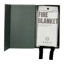 Safly Home Brandtæppe B 16 x L 28 x H 5,5 cm - Glasfiber - Hvid