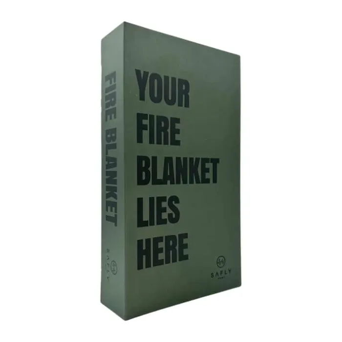 Safly Home Brandtæppe B 16 x L 28 x H 5,5 cm - Glasfiber - Hvid