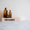 Safly Home Brandtæppe B 16 x L 28 x H 5,5 cm - Glasfiber - Hvid