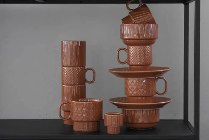 Sagaform Coffee & More Tallerken Ø 20 cm - Stentøj - Terrkotta