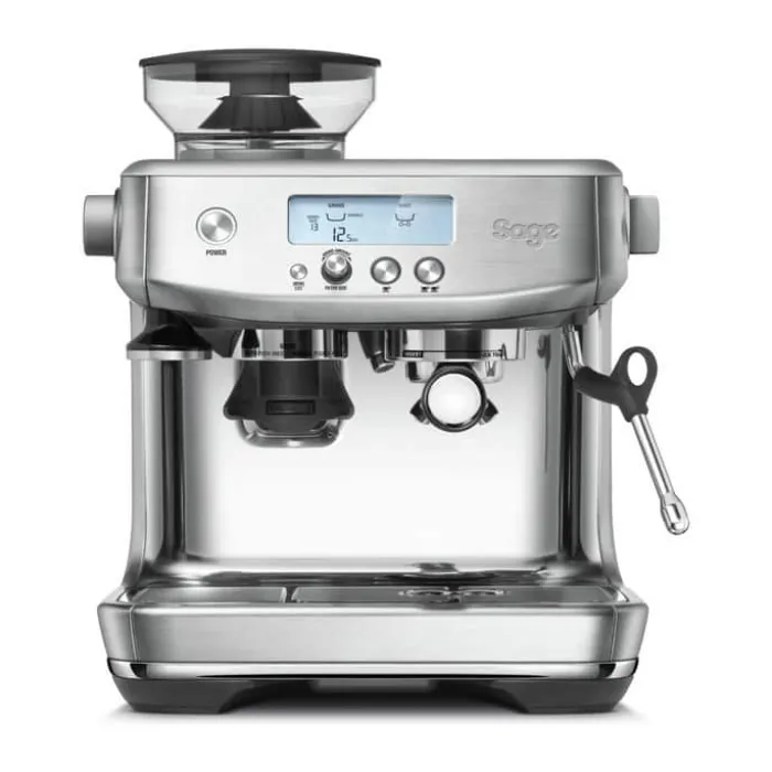 Sage Barista Pro Espressomaskine 20 indstillinger - Integreret kværn - Mælkeskummer - Sølvfarvet
