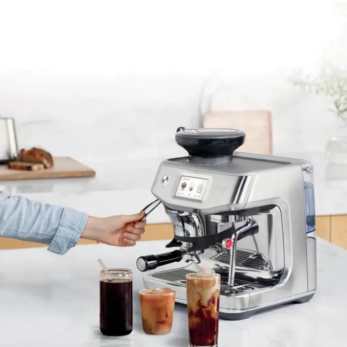 Sage Barista Touch™ Impress Espressomaskine SES 882 BSS 2 kopper - 8 programmer - Mælkeskummer