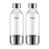 Sage Flaske til Sodamaker - 2 stk 2 x 1 liter - Rustfrit stål - Brushed Silver