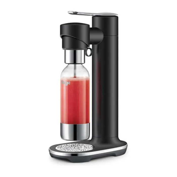 Sage InFizz Fusion Sodamaker Inkl. 1 flaske - Rustfrit stål - Black Truffle