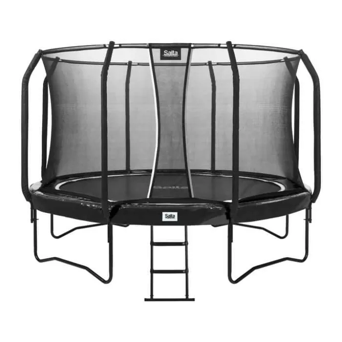Salta First Class Trampolin Ø 366 cm - Stål/Polyester - Sort